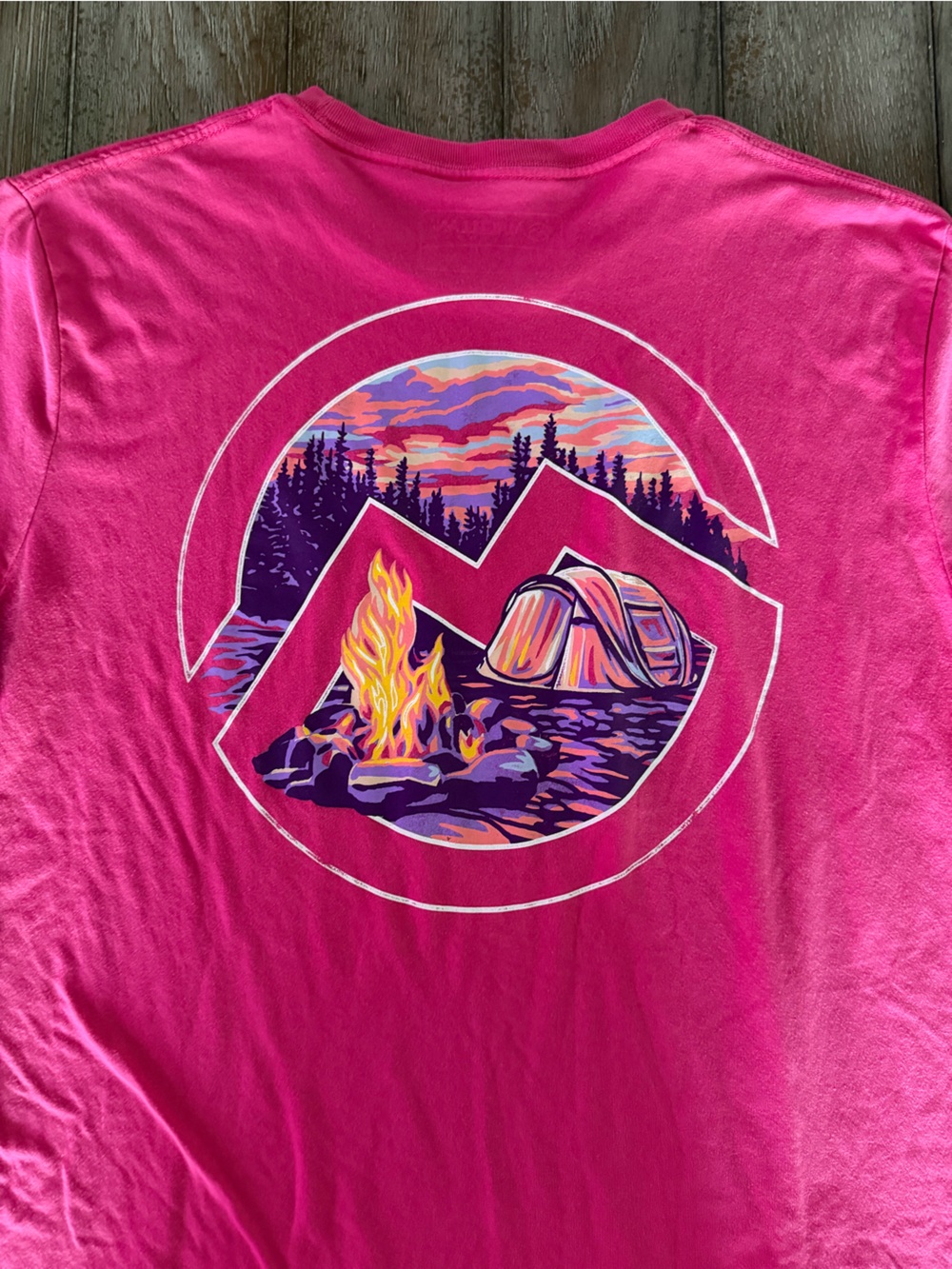 Magellan Outdoors Women’s Hot Pink Crewneck Tee - Picture 4 of 6